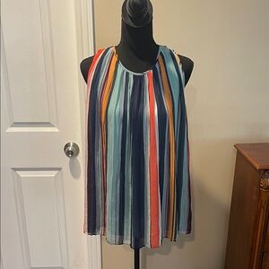 Colorful Striped Sleeveless Tank Top
